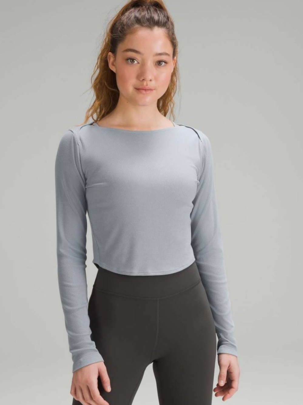 Lululemon Modal Silk Twist-Back Yoga Long-Sleeve Shirt
Chambray
